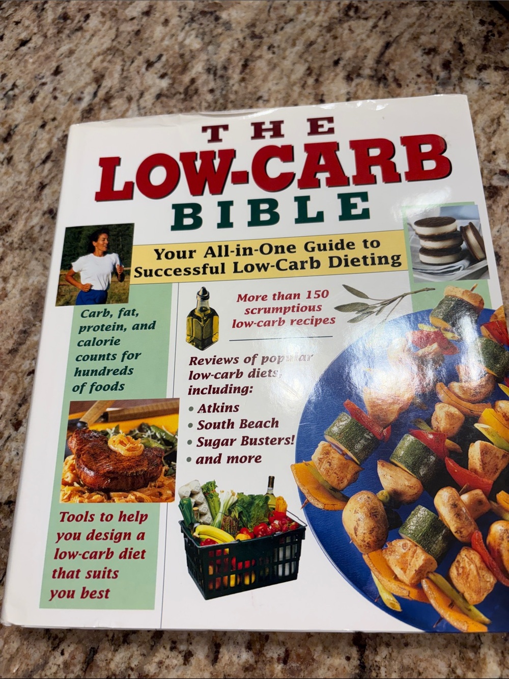The Low-Carb Bible Cookbook — White Cover with Red & Green Text